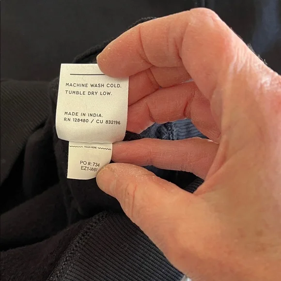 Pact Organic Brushed Fleece Sweatshirt and Sweatpant Set Sz S - Picture 6 of 13